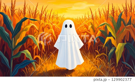 Little Ghost in the Cornfield 129902377