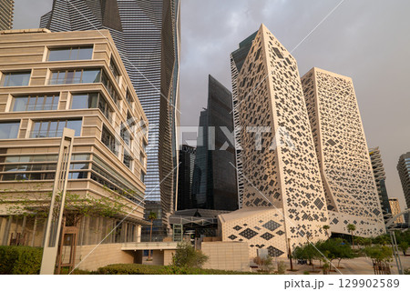 Modern Skyscrapers in KAFD, Riyadh. 129902589