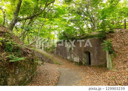 上見坂園地　砲座跡 129903239