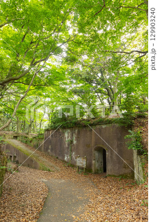 上見坂園地 砲座跡 上見坂園地 砲座跡 129903240