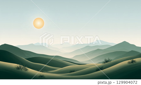 さし絵 立体イラスト 3Dイラスト 129904072