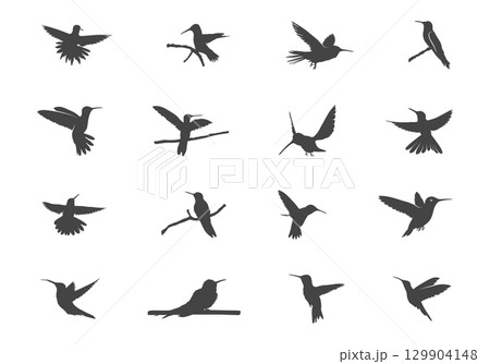 Hummingbird silhouette, Hummingbird svg, Humming bird vector, Hummingbird clipart, Flying hummingbird silhouette, Flying hummingbird svg. 129904148
