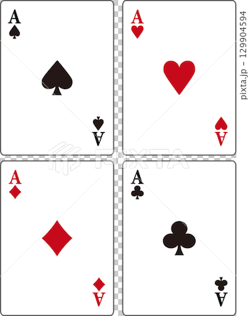 Simple playing cards 129904594