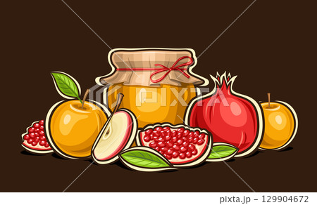 Vector fruit Still Life 129904672