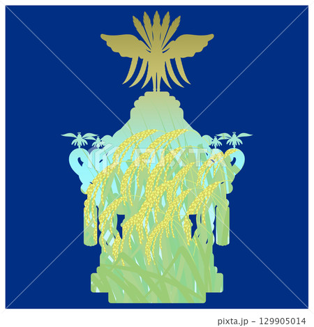 お神輿_五穀豊穣 129905014