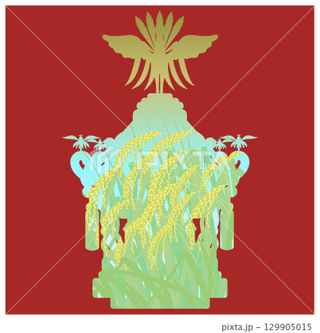 お神輿_五穀豊穣 129905015