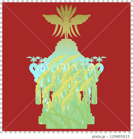 お神輿_五穀豊穣 129905015