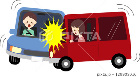 車の衝突事故 129905016