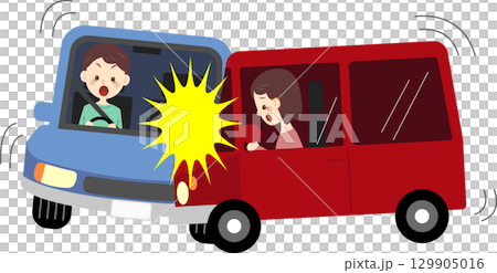 車の衝突事故 129905016