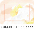 夕焼け雲の水彩フレーム 129905533
