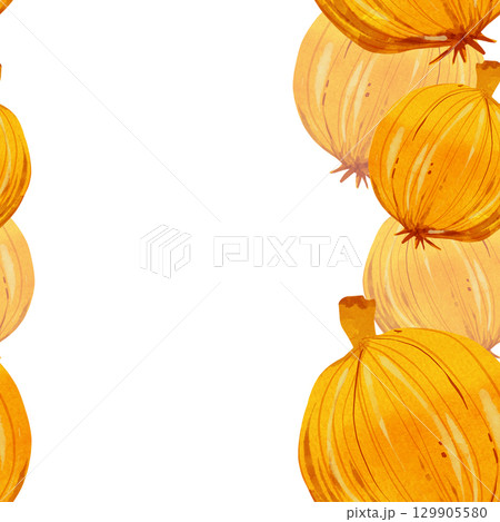Hand-drawn onion seamless pattern in a playful children's style. Ideal for kids' books, kitchen decor, packaging, or educational projects. Vibrant yellow and purple tones with orange accents Hand-drawn onion seamless pattern in a playful children's style. Ideal for kids' books, kitchen decor, packaging, or educational projects. Vibrant yellow and purple tones with orange accents 129905580