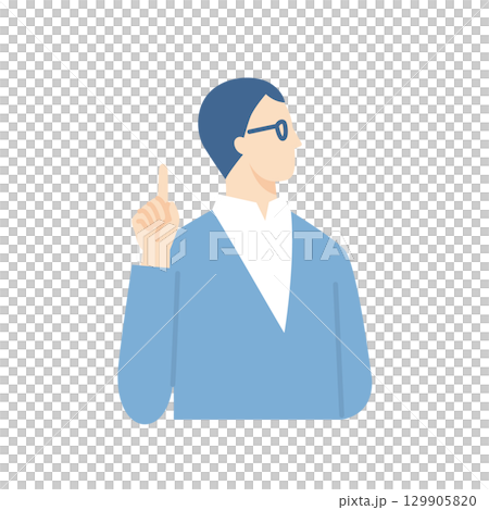 A businessman pointing, a man wearing glasses A businessman pointing, a man wearing glasses 129905820