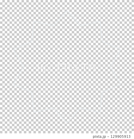 おしゃれで可愛いシンプルなライトグレーの星型フレームイラスト 129905913