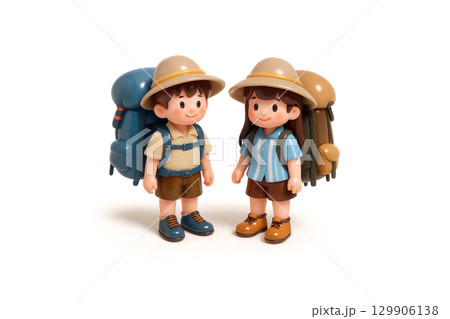 登山　キッズ　男の子・女の子 129906138