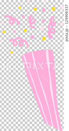 Illustration of Confetti Party Popper 129906337