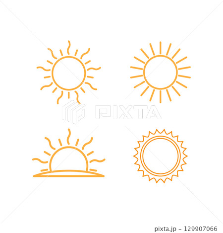 sun ilustration design 129907066