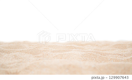 Sand Beach Isolated White Background Texture Summer Desert Zen Garden Coast Ocean for Vacation, Hot Summer Tropical Scene Chill Nature, Summer Time Yoga Holiday Dune Pile Dry Brown Heap Particle. Sand Beach Isolated White Background Texture Summer Desert Zen Garden Coast Ocean for Vacation, Hot Summer Tropical Scene Chill Nature, Summer Time Yoga Holiday Dune Pile Dry Brown Heap Particle. 129907643
