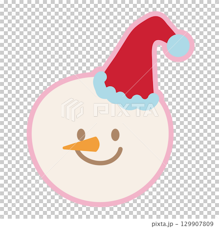 Snowman wearing hat for Christmas decoration, winter festive season, card print, December element, gift wrap, packaging, cartoon character, comic, sticker, campaign badge, brooch, expression, mood Snowman wearing hat for Christmas decoration, winter festive season, card print, December element, gift wrap, packaging, cartoon character, comic, sticker, campaign badge, brooch, expression, mood 129907809