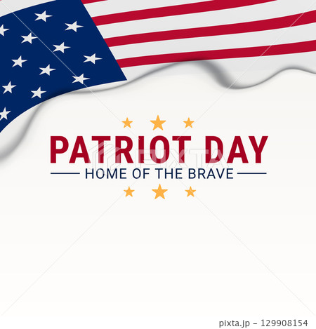 patriot day home of the brave usa flag 129908154