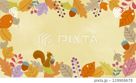 秋の背景イラスト 秋の背景イラスト 129908678