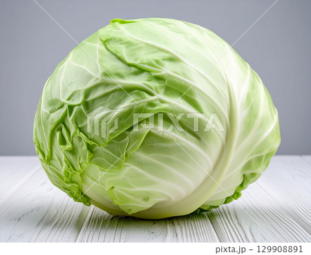 秋の新鮮な収穫野菜（キャベツ） 129908891