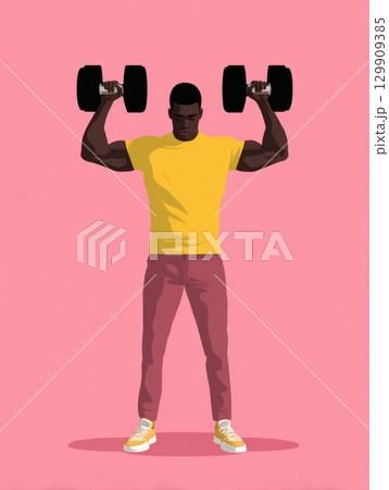 Exploring the Balance of Strength and Vulnerability in Mens Wellness Through Fitness and Self-Expression 129909385