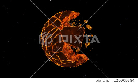 燃える惑星 129909584