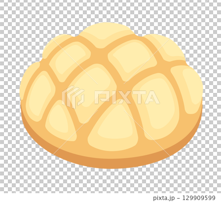 Melon bread icon 129909599