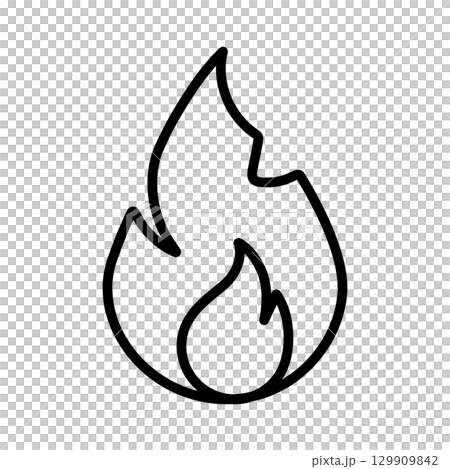火焰圖示。 129909842