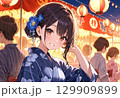 夏祭りと屋台 129909899