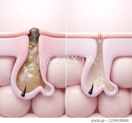 毛穴の黒ずみいちご鼻の改善ビフォーアフター 129910060