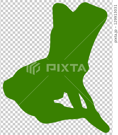 Hand-drawn, casual map illustration of Ibaraki prefecture 129913031