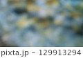 抽象的な青と黄色のボケ背景 写真素材 129913294