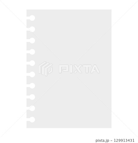 シンプルなメモ用紙のイラスト 129913431