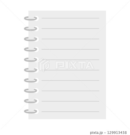 リングノートのイラスト 129913438