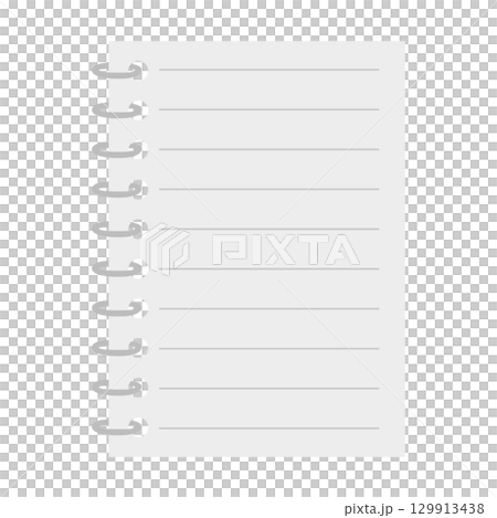 リングノートのイラスト 129913438