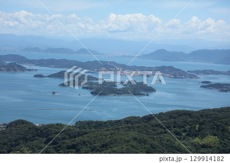 金甲山からの直島諸島 金甲山からの直島諸島 129914182