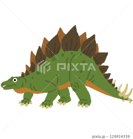 ステゴサウルスのイラスト 129914339