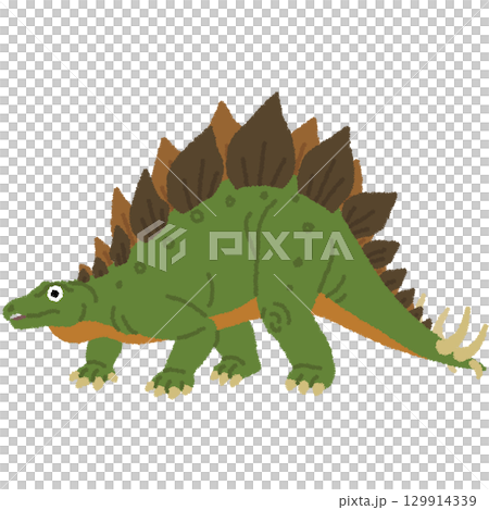 ステゴサウルスのイラスト 129914339
