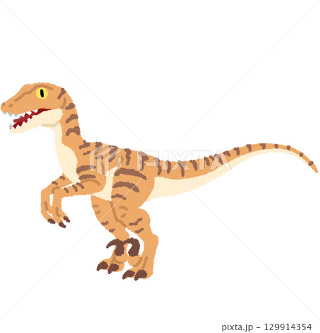 ヴェロキラプトルのイラスト 129914354