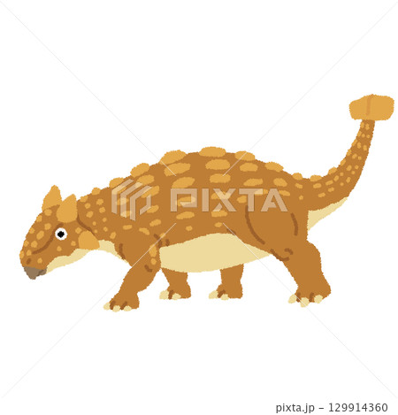 アンキロサウルスのイラスト 129914360
