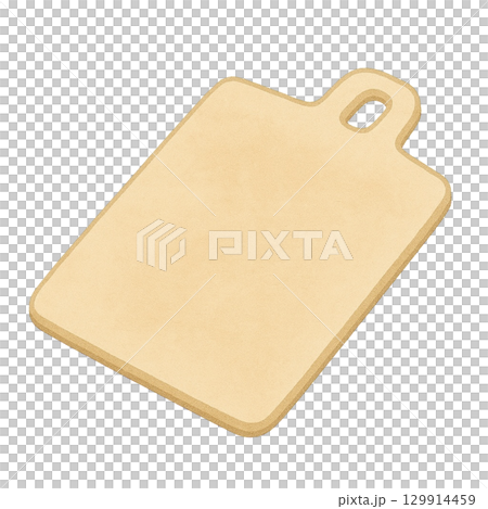 [Kitchen Tools] Cutting board illustration/Beige 129914459