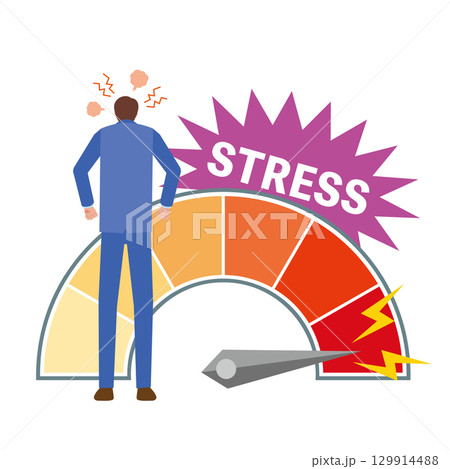 イライラするビジネスマンの後ろ姿 イライラするビジネスマンの後ろ姿 129914488