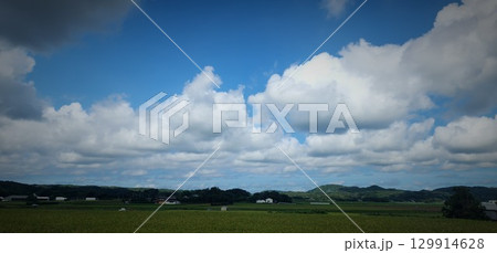 田畑のある風景 129914628