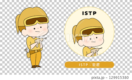 MBTI personality type illustration ISTP (Master) character 129915380