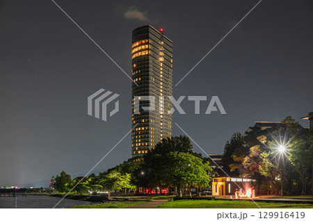 琵琶湖岸夜景　大津市 129916419