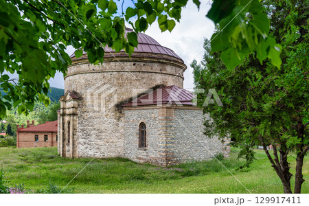 The Round Temple, also known as Three Saints Church, in Shaki, Azerbaijan The Round Temple, also known as Three Saints Church, in Shaki, Azerbaijan 129917411