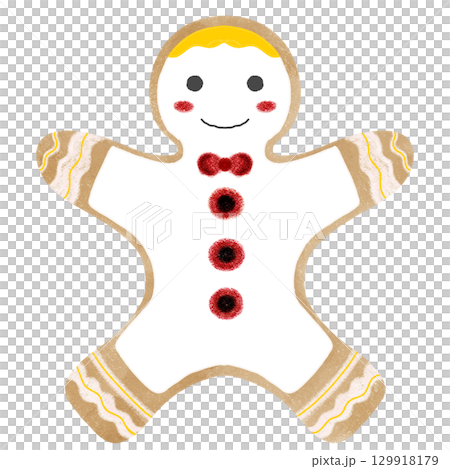 Winter celebration illustration with candy cookies and christmas decorations. 129918179