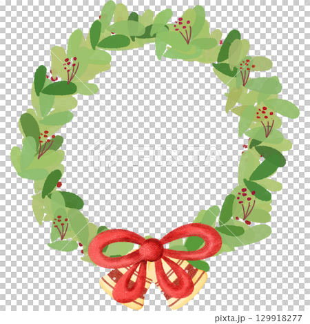 Winter celebration illustration with candy cookies and christmas decorations. 129918277