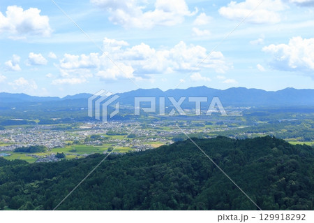 庚申山展望台から見る甲賀市の風景 129918292